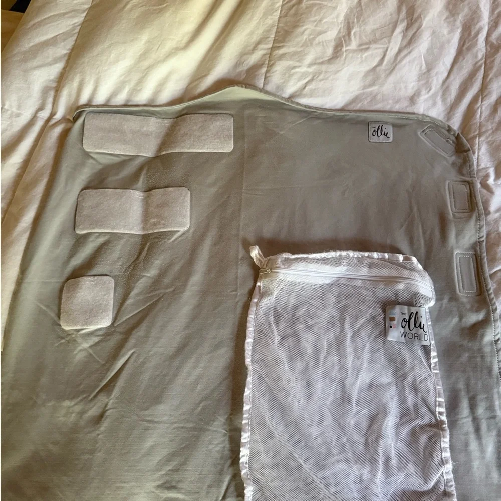 Set of 2 Ollie World Baby Swaddle in Gray